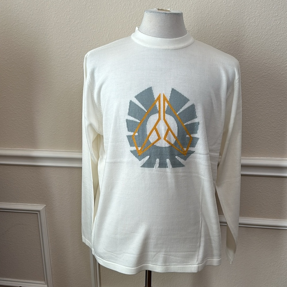 Spyder’s SECTION FINE GAUGE SWEATER - Cream/Grey/Gold